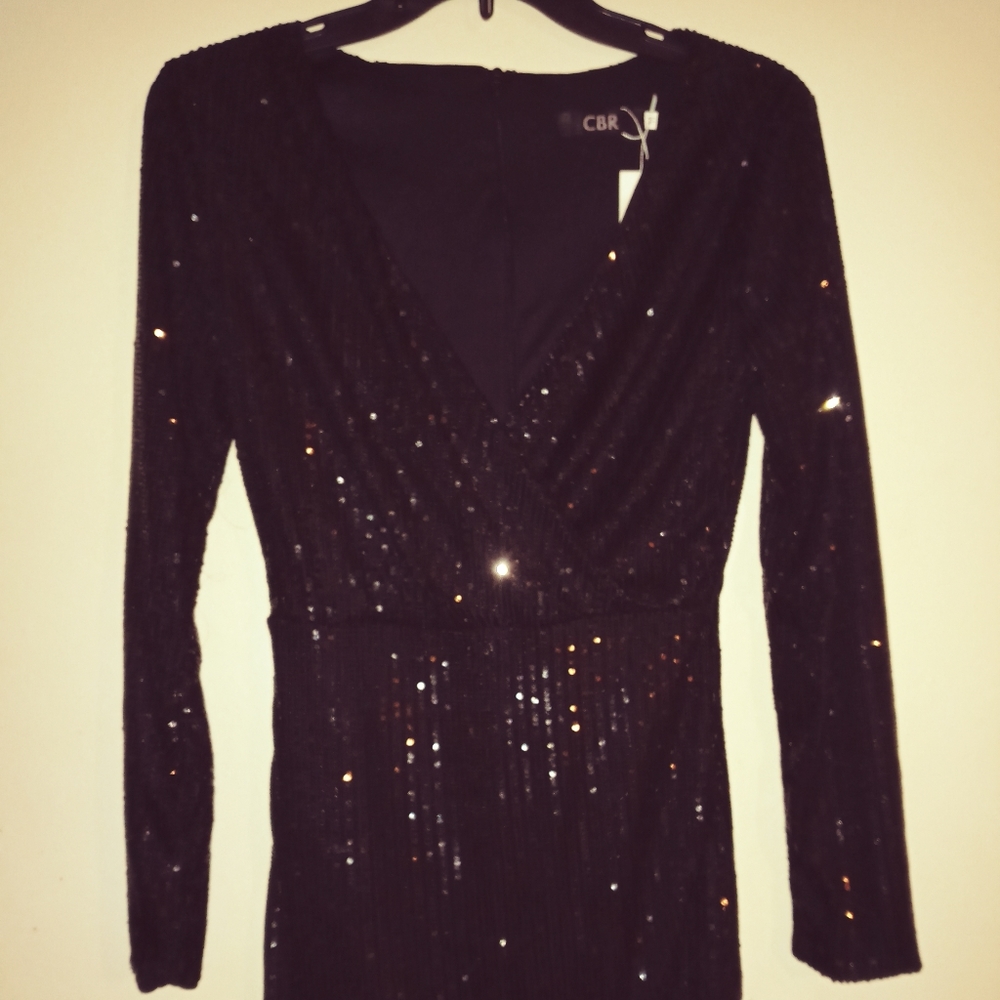 Lil Black sequin Dress Medium